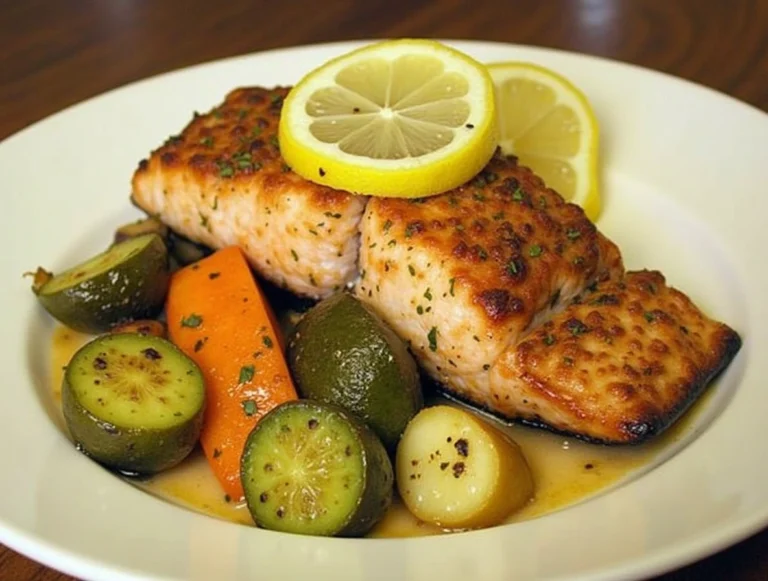 Lemon Herb Baked Salmon with Roasted Veggies Recipe 6 img 14