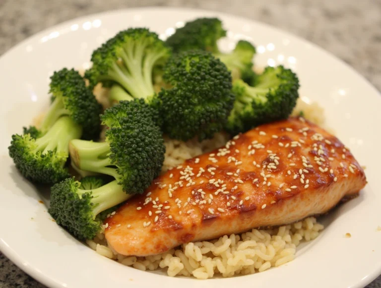 Teriyaki Glazed Salmon with Steamed Broccoli Recipe. 7 img 4 1