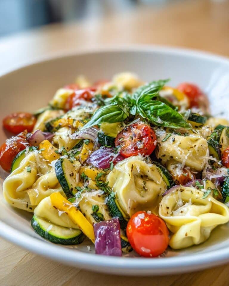 25-Minute Cheese Tortellini with Summer Veggies - Divine & Easy 34 Cheese Tortellini with Summer Veggies