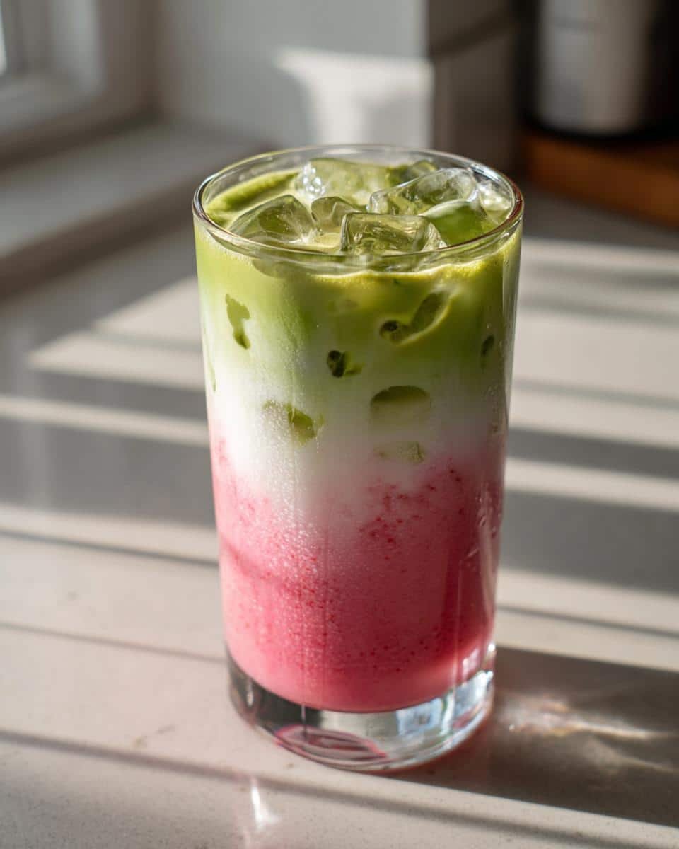 5-Minute Refreshing Iced Strawberry Matcha Latte You’ll Crave 2 Refreshing Iced Strawberry Matcha Latte - detail 2