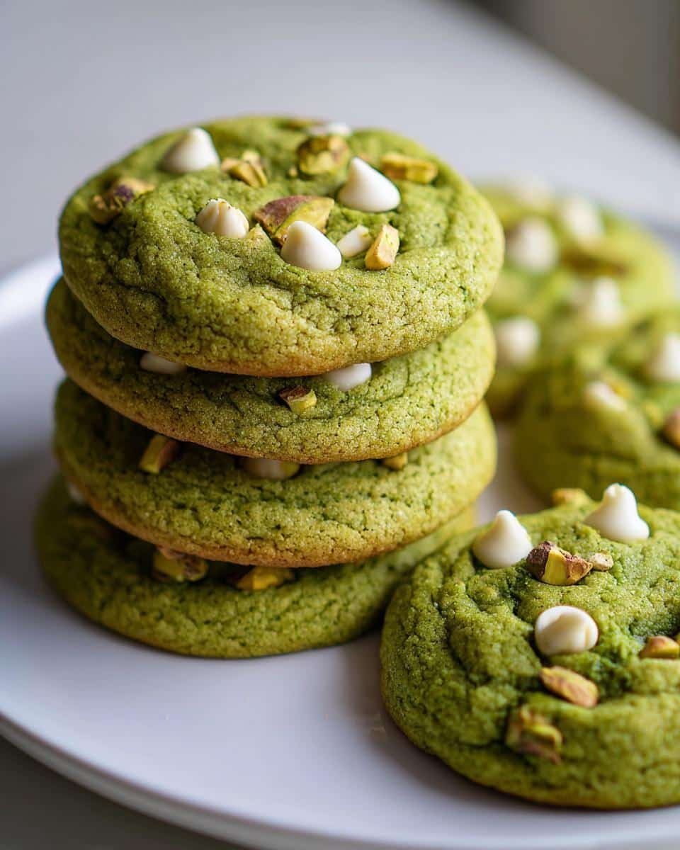 Soft and Chewy Pistachio Pudding Cookies - St. Patrick's Day - detail 2