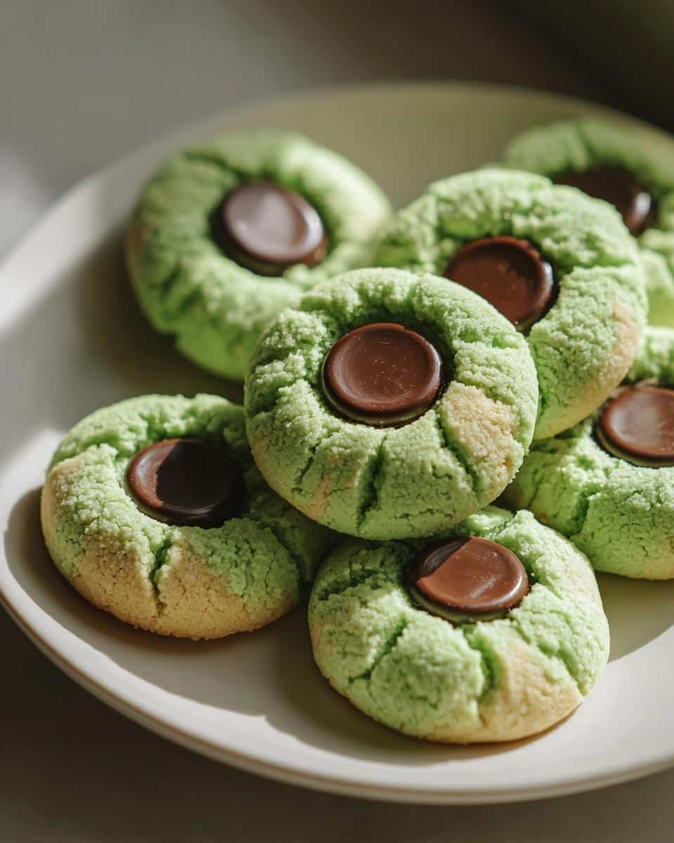 St. Patrick’s Day Mint Blossom Cookies - detail 2