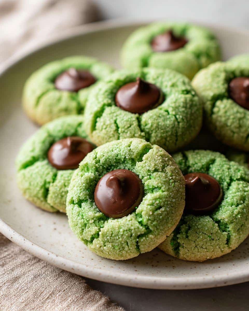 St. Patrick’s Day Mint Blossom Cookies - detail 3
