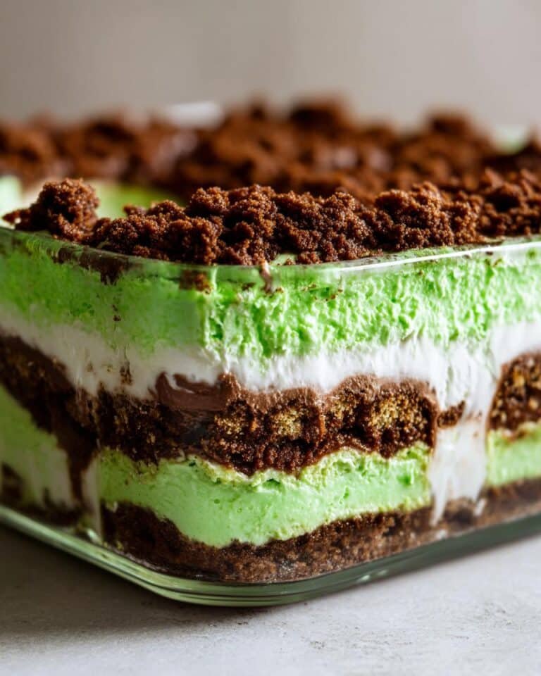 2-Ingredient St. Patrick’s Day Shamrock Lasagna Dessert Magic 9 St. Patrick's Day Shamrock Lasagna Dessert