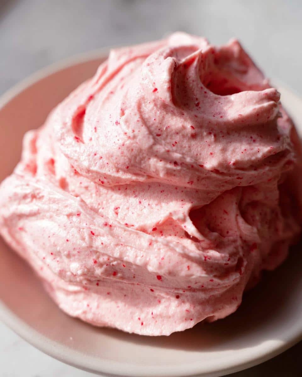 Irresistible Strawberry Marshmallow Frosting in 15 Minutes 1 Strawberry Marshmallow Frosting - detail 1