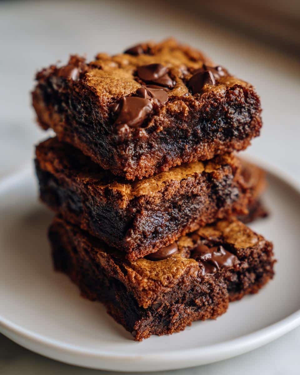 Fudgy Cottage Cheese Brownies with 7g Protein Per Serving 2 cottage cheese brownies - detail 2