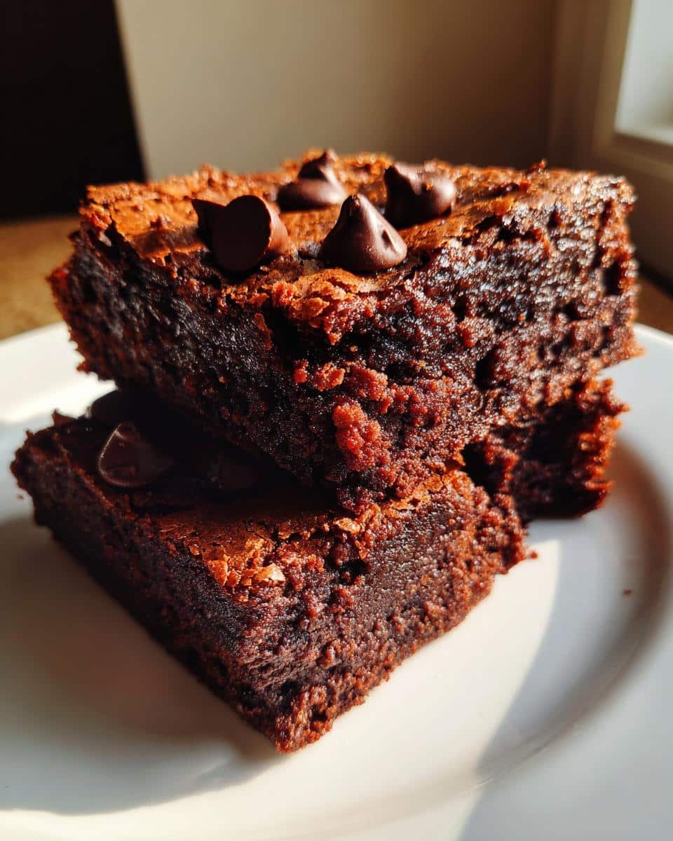Fudgy Cottage Cheese Brownies with 7g Protein Per Serving 3 cottage cheese brownies - detail 3
